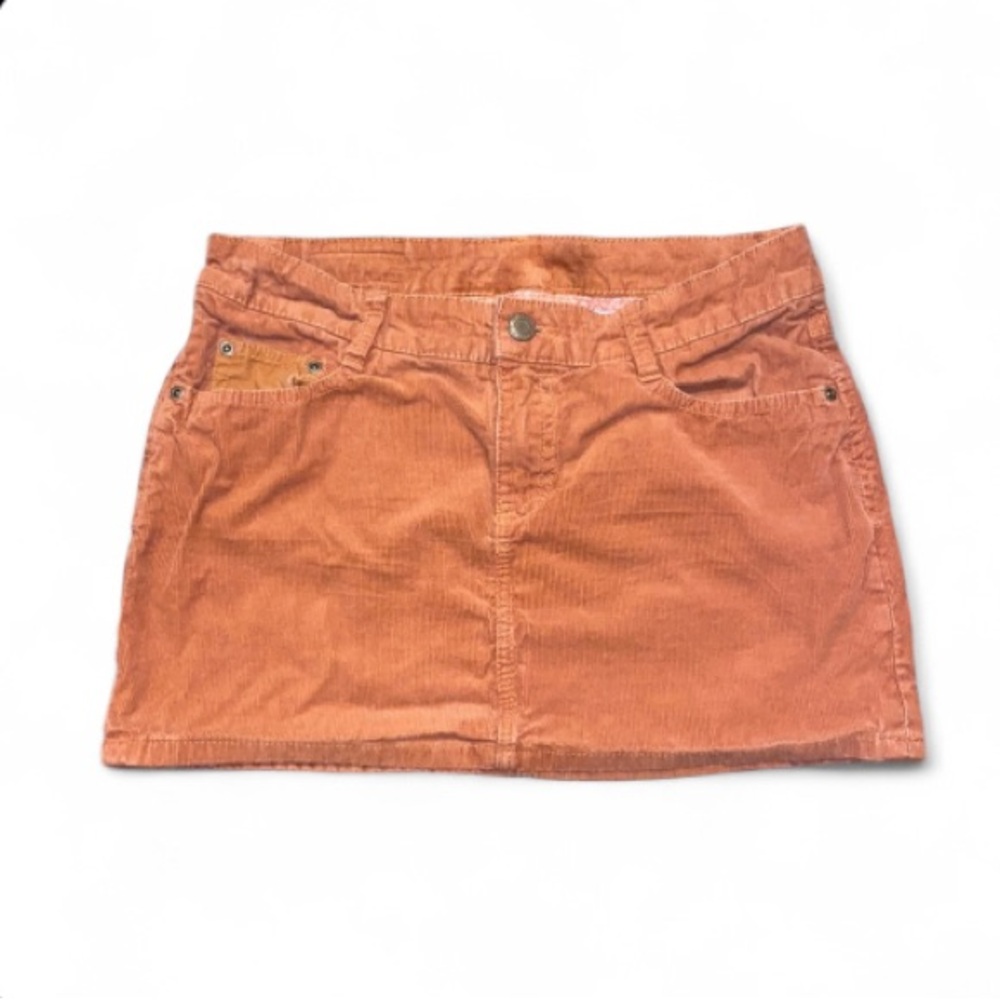 L.O.G.G. By H&M Burnt Orange Corduroy Mini Skirt